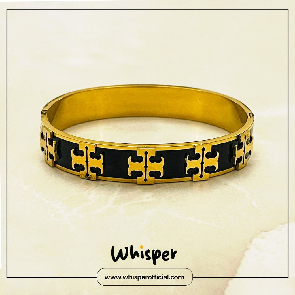 Noir Crest Anti-Tarnish Bangle