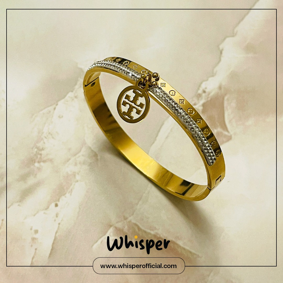 Crystal Charm Luxe Bangle