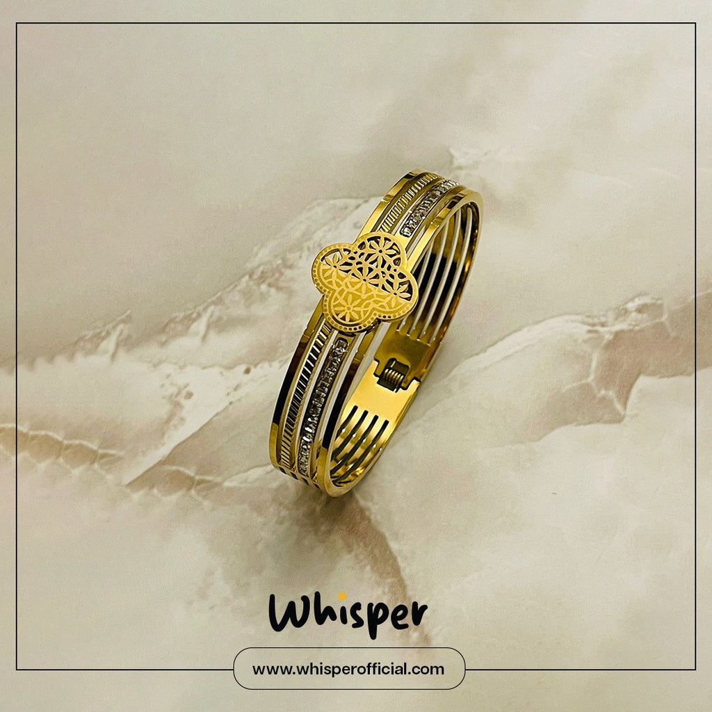 Golden Blossom Luxe Bangle