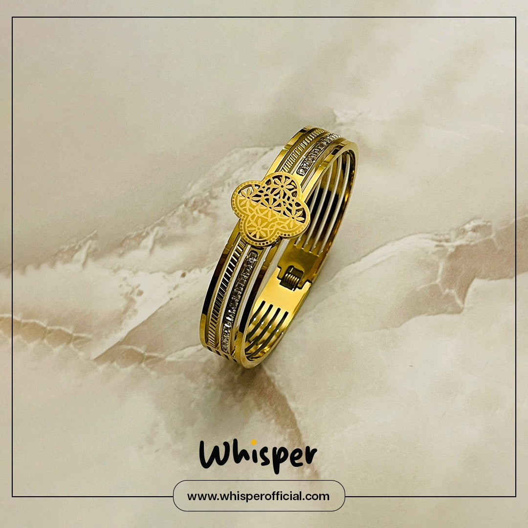 Golden Blossom Luxe Bangle