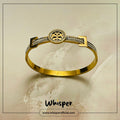 Golden Elegance Crystal Bangle