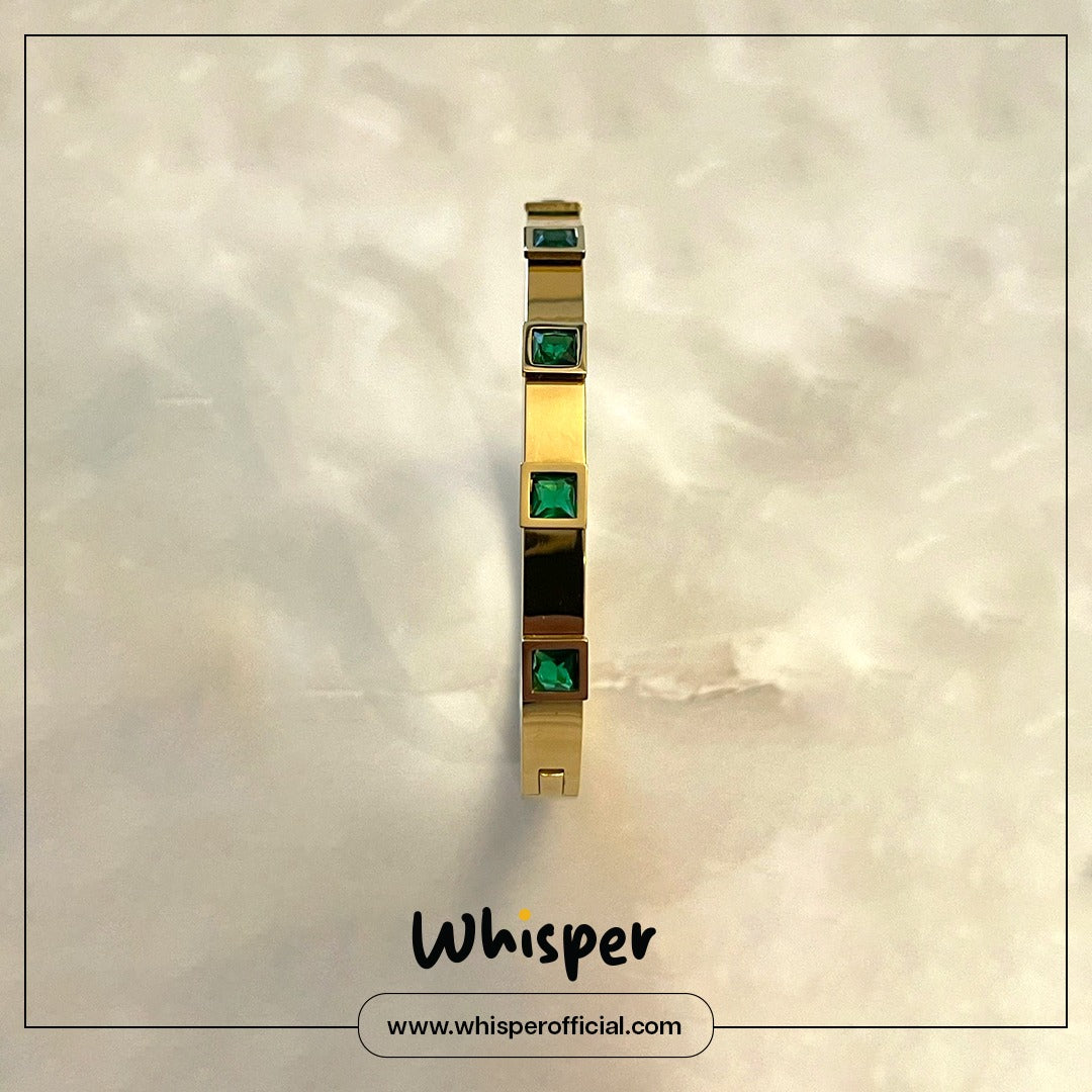 Emerald Edge Luxe Bangle