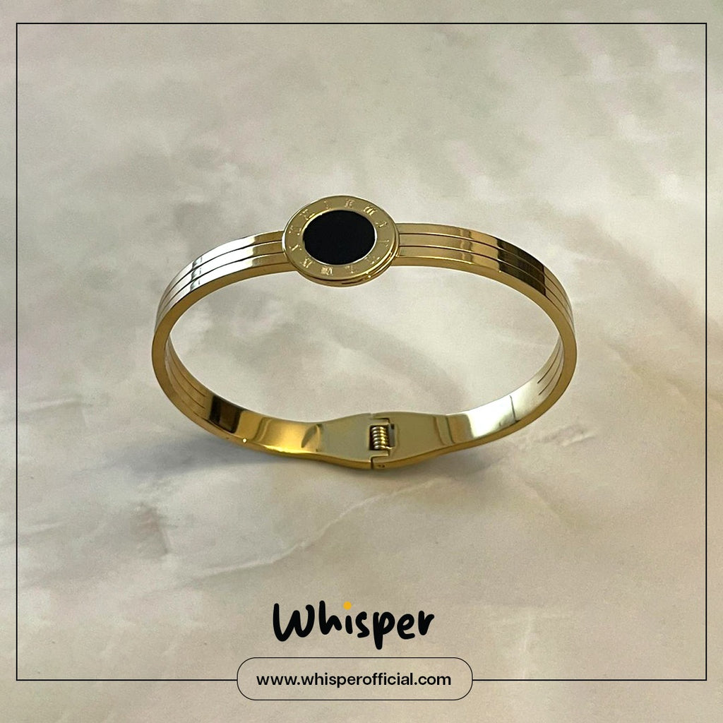 Noir Circle Anti-Tarnish Bangle