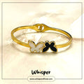 Dual Butterfly Elegance Bangle