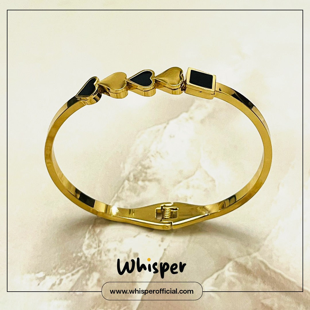 Midnight Hearts Elegance Bangle