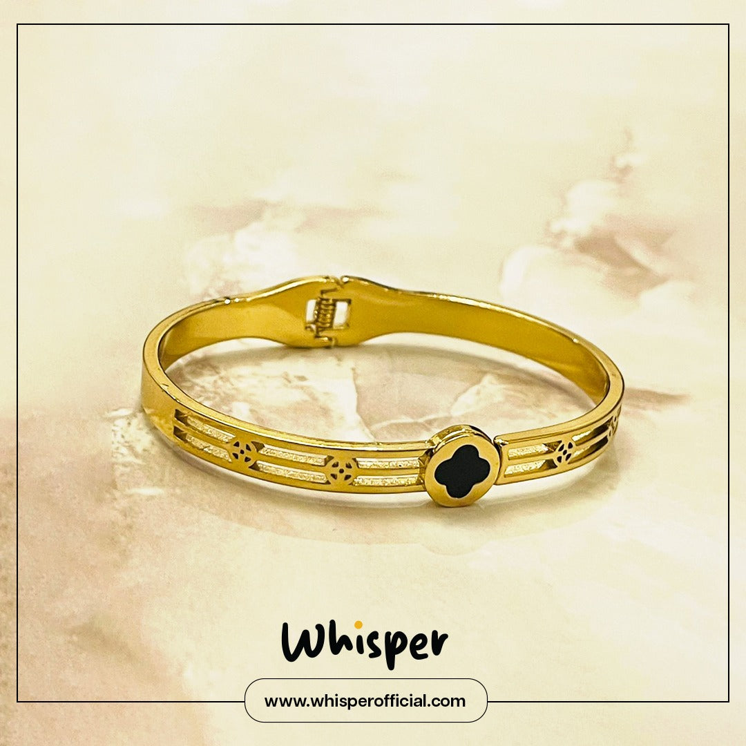 Midnight Clover Bangle