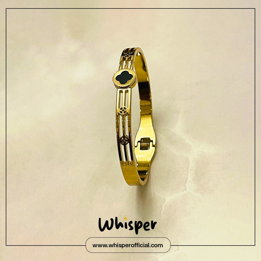 Midnight Clover Bangle