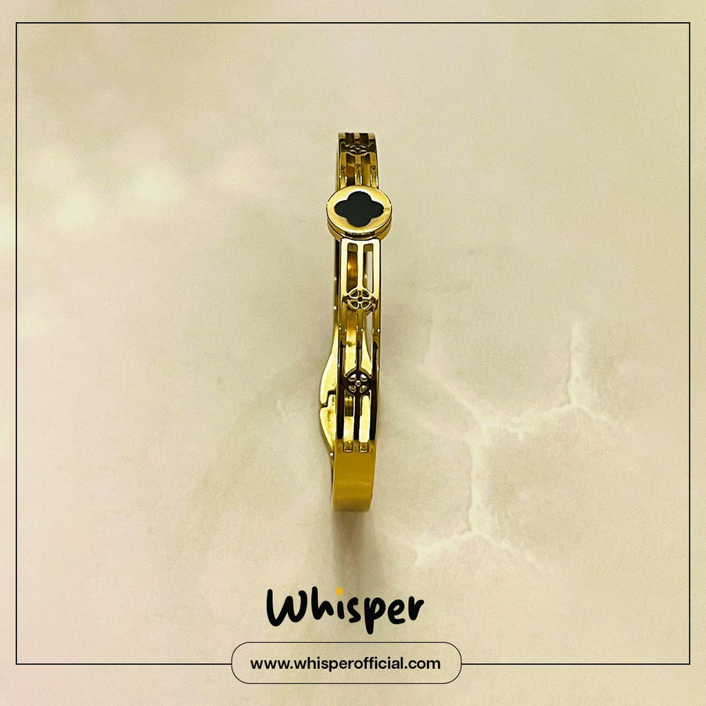 Midnight Clover Bangle