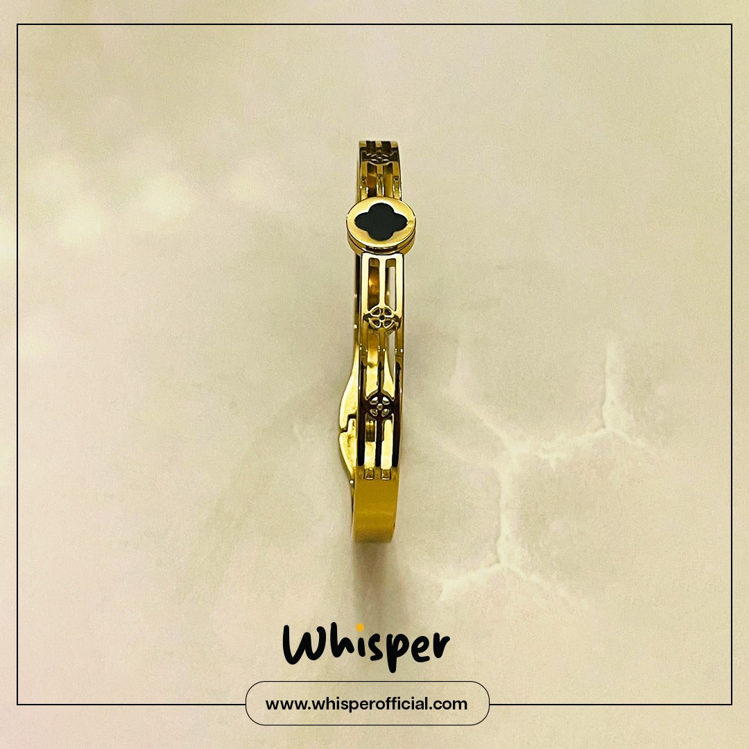 Midnight Clover Bangle