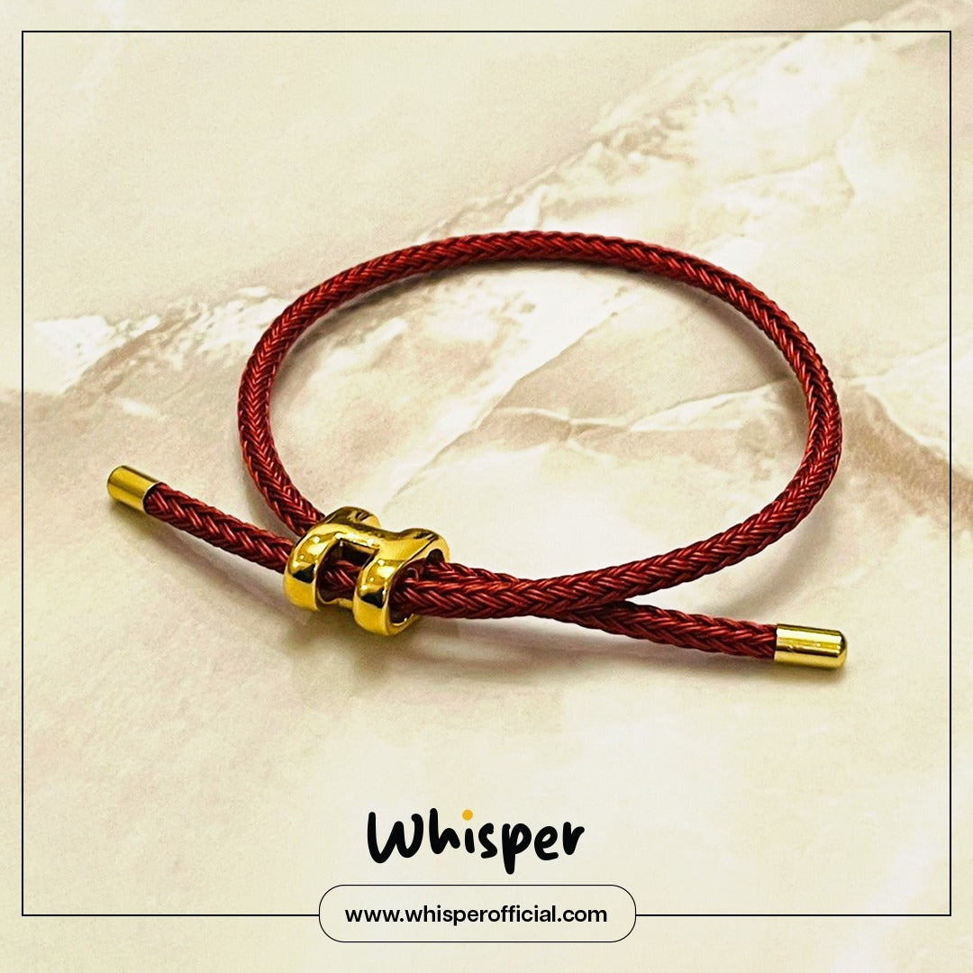 Crimson Knot Adjustable Bracelet