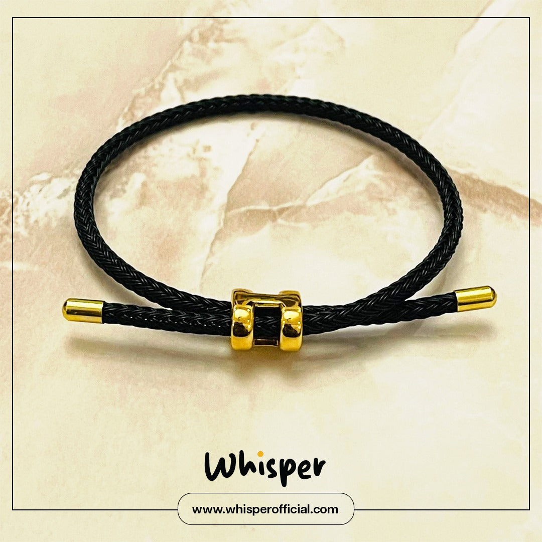 Onyx Knot Adjustable Bracelet