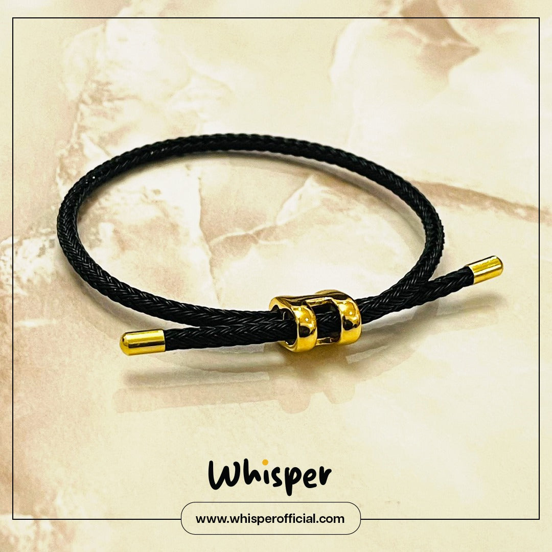 Onyx Knot Adjustable Bracelet