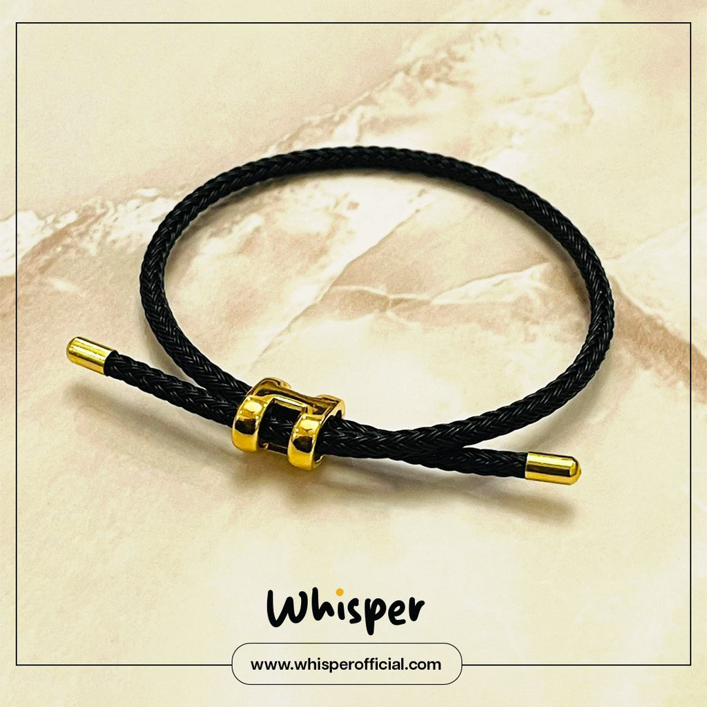 Onyx Knot Adjustable Bracelet