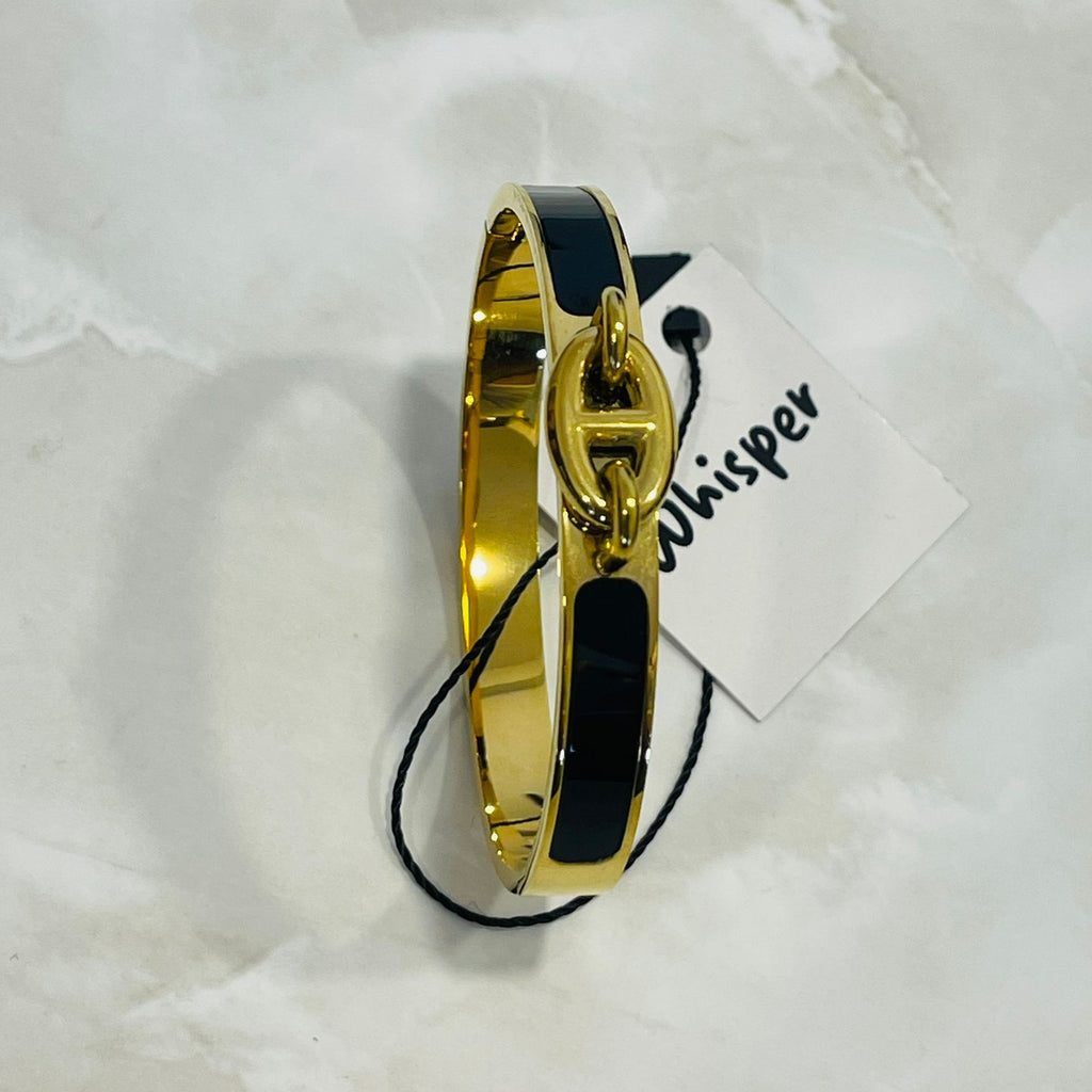 Noir Link Bangle