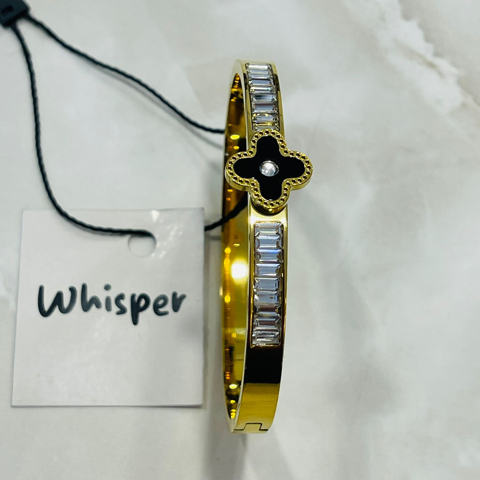Clover Crystal Bangle