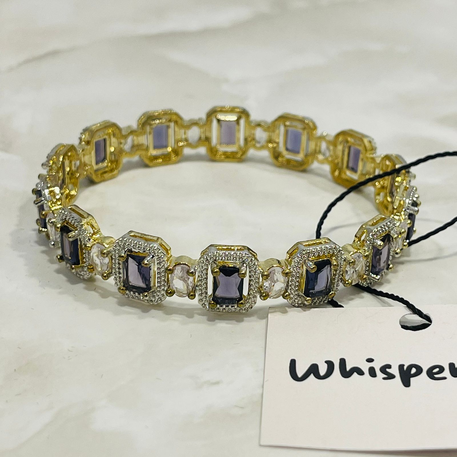 Midnight Crystal Bangle