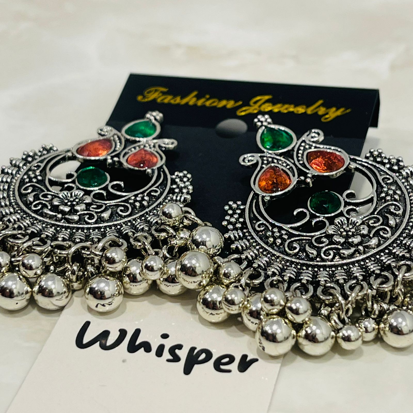 Vintage Multicolor Chandbali Earrings