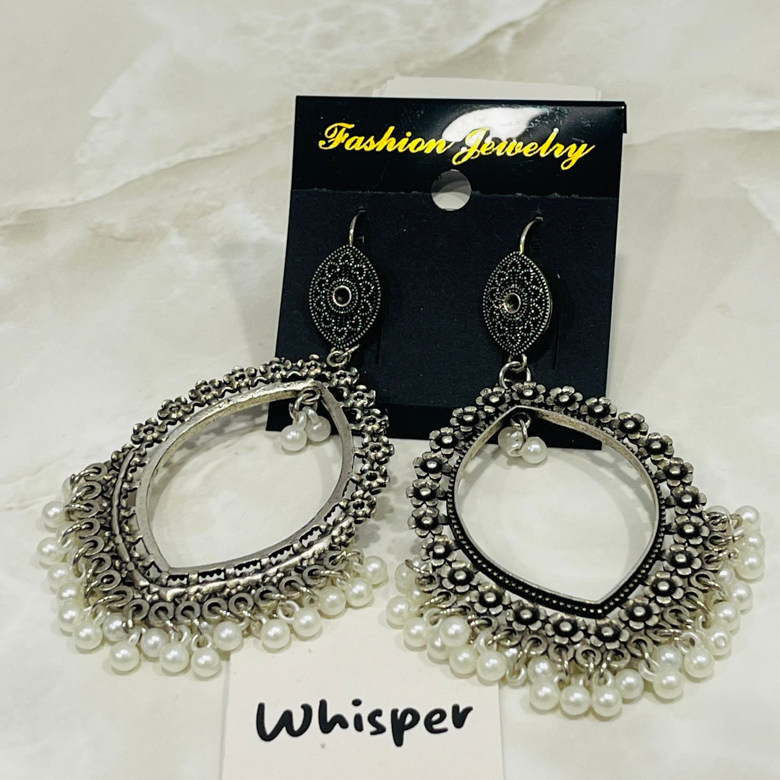 Royal Oxidized Chandbali Earrings