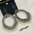 Royal Oxidized Chandbali Earrings