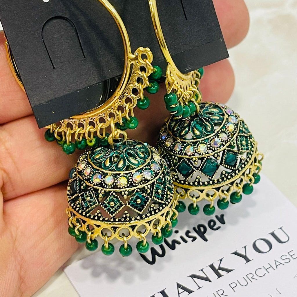 merald Royal Jhumka Earrings