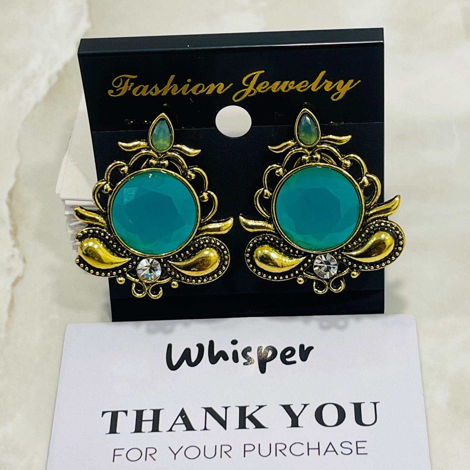 Emerald Aura Statement Earrings
