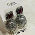 Royal Ruby Dome Jhumka
