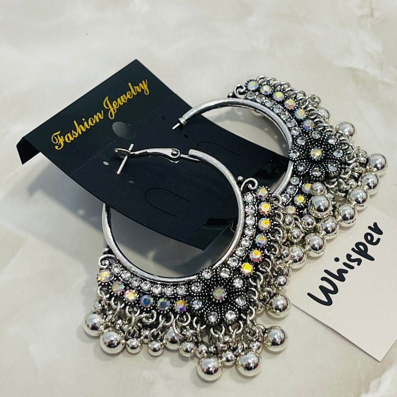 Silver Coil Hoop Earrings