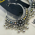 Silver Coil Hoop Earrings