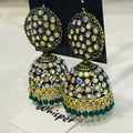 Aurora Crystal Dome Jhumka Earrings