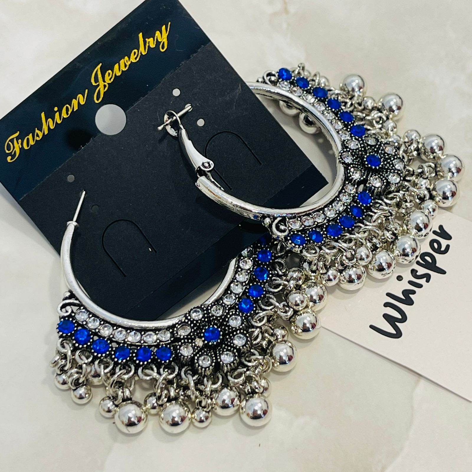 Sapphire Pearl Earrings