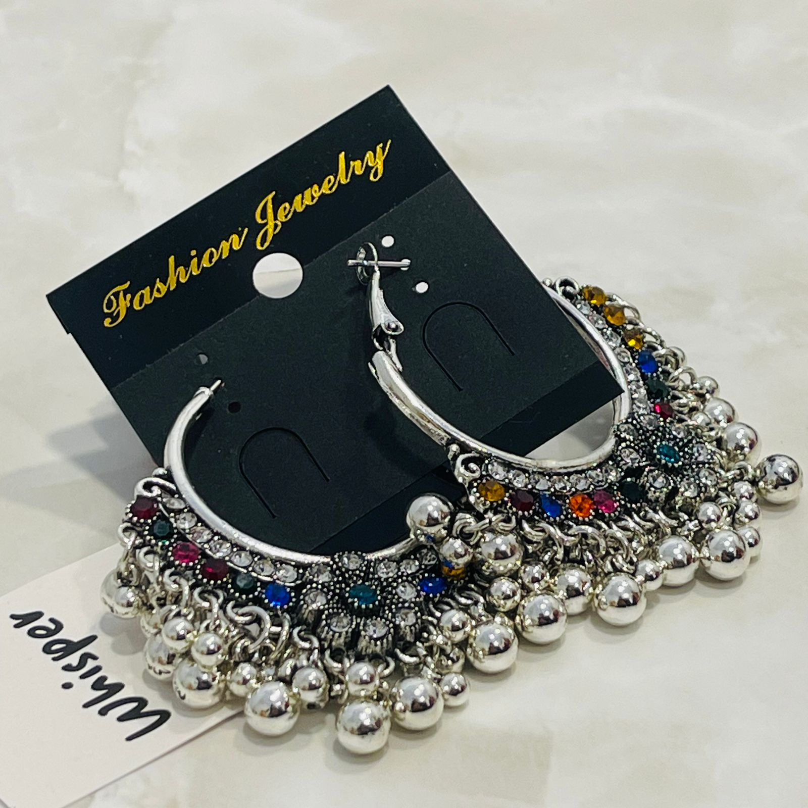 Multicolor Chandbali Earrings