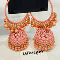 Pink Jhumka Hoops