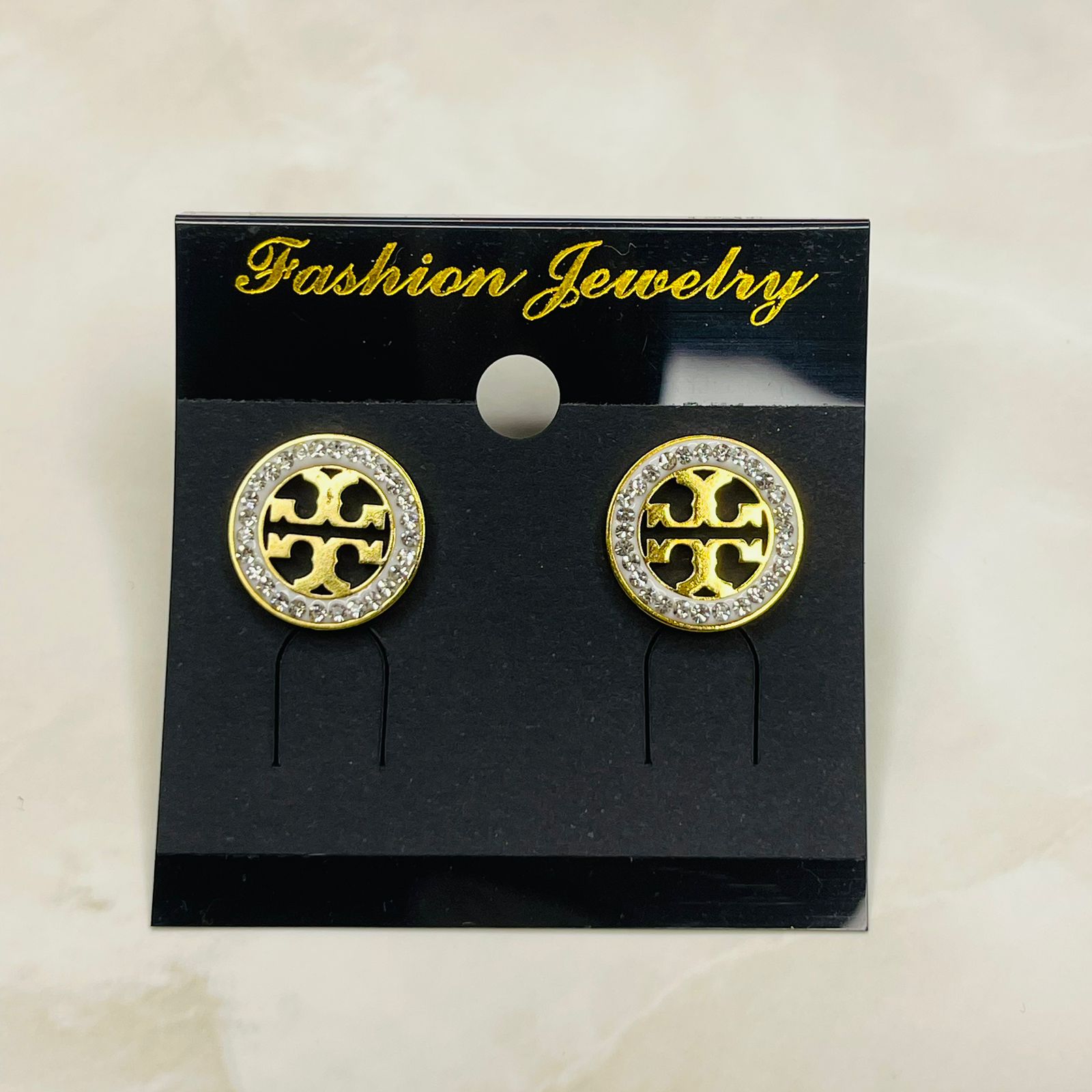Royal Circle Luxe Stud Earrings