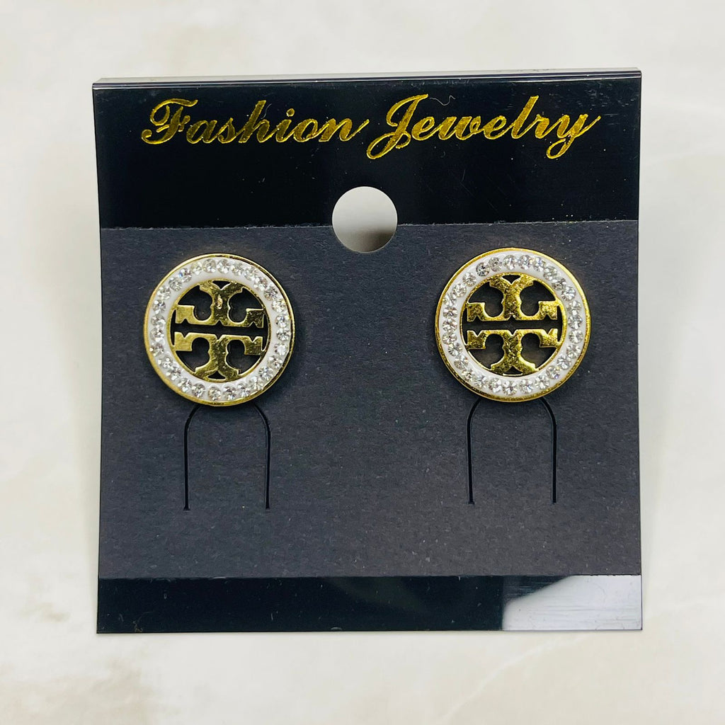 Royal Circle Luxe Stud Earrings