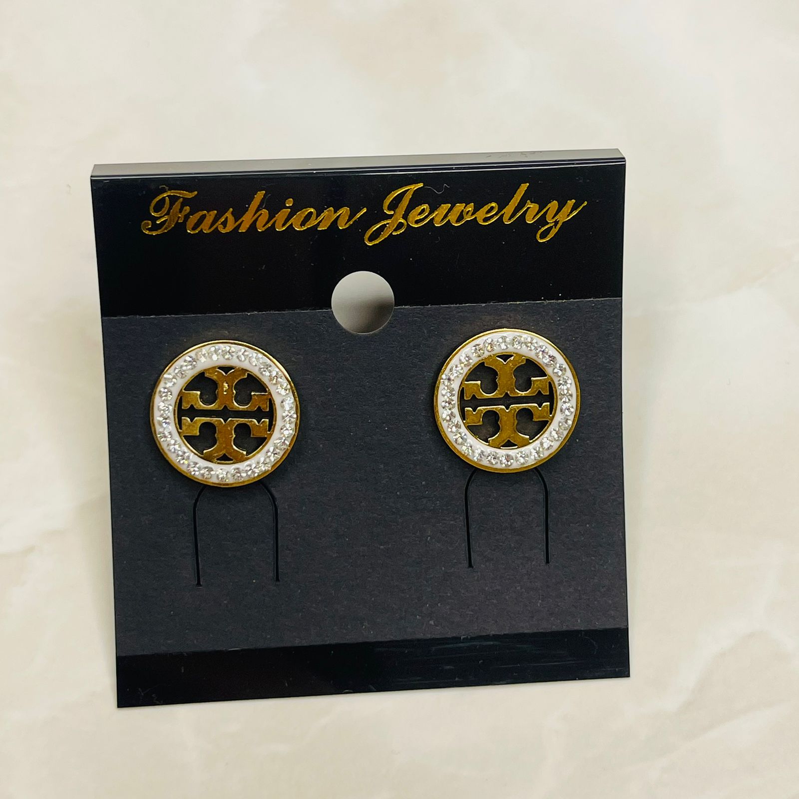Royal Circle Luxe Stud Earrings