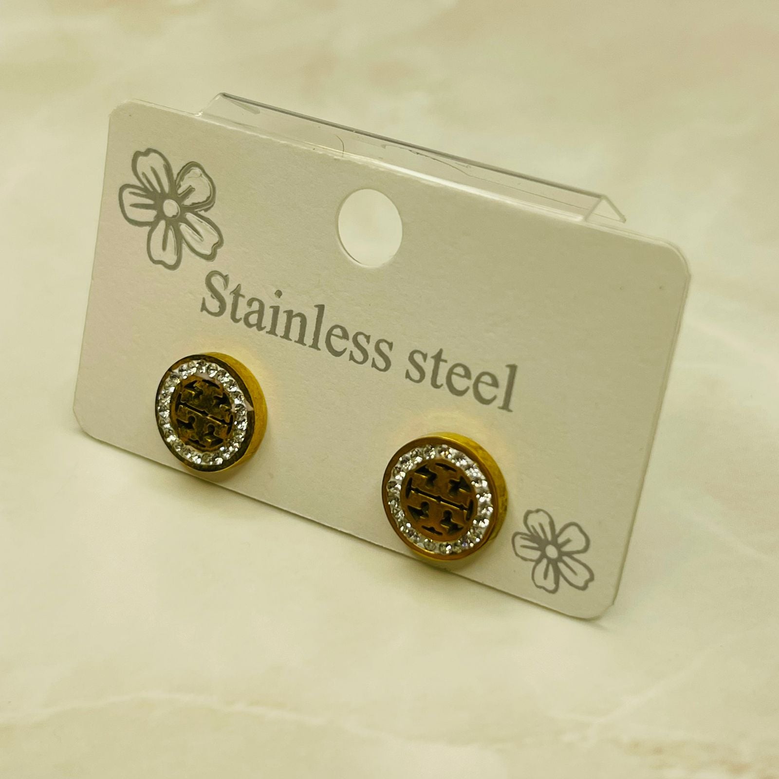 Elegant Halo Stud Earrings