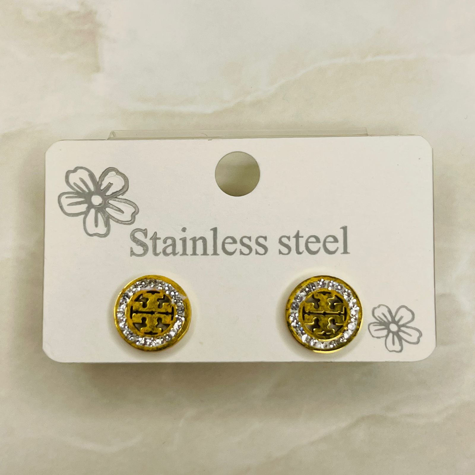 Elegant Halo Stud Earrings