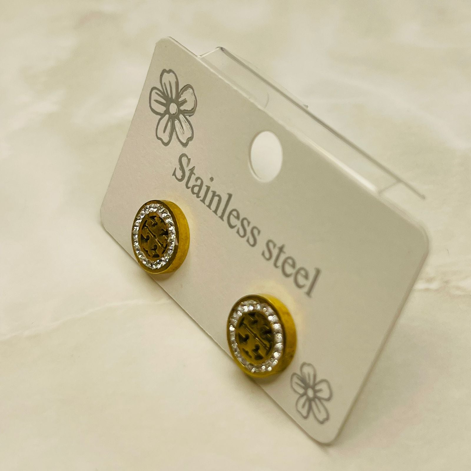 Elegant Halo Stud Earrings
