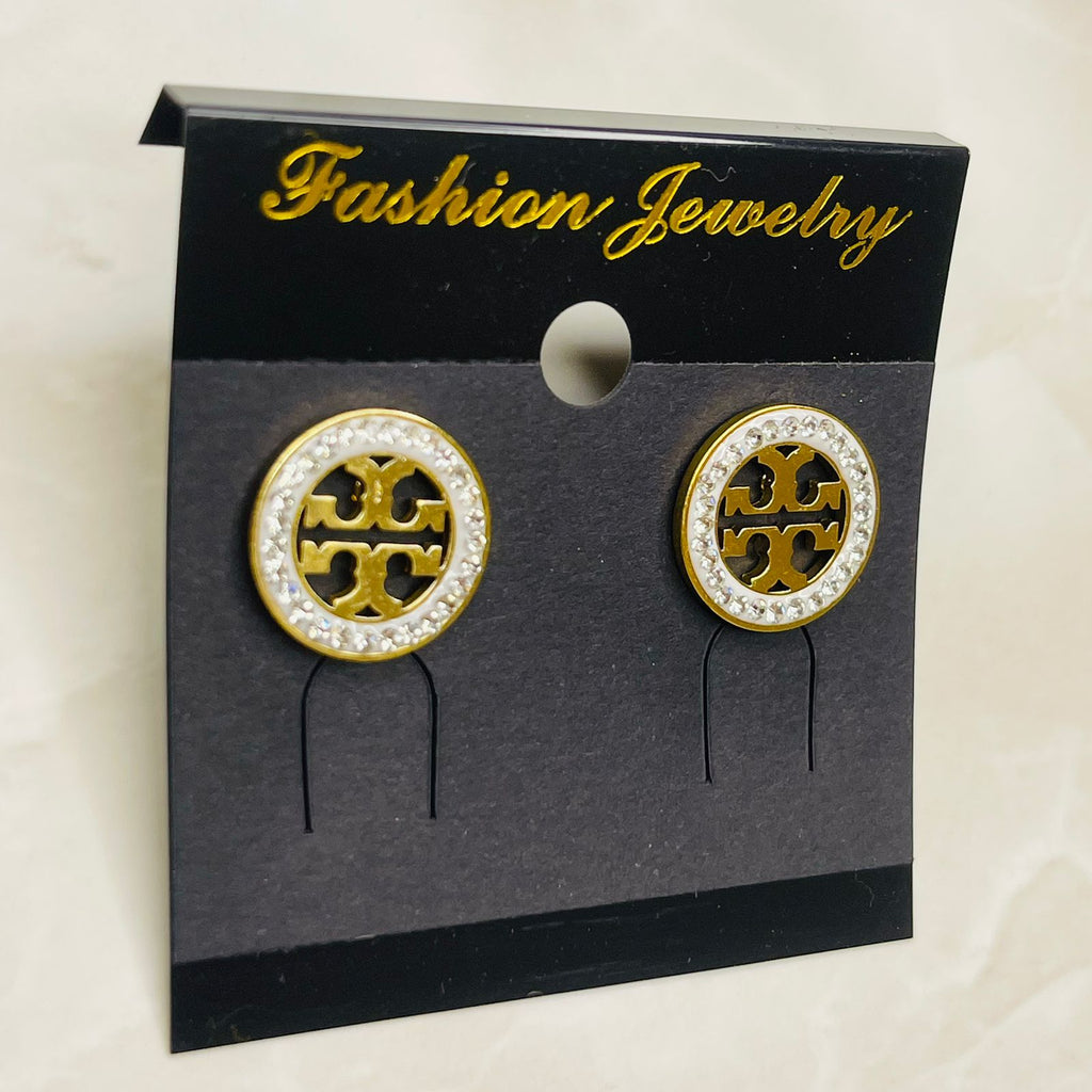 Royal Circle Luxe Stud Earrings