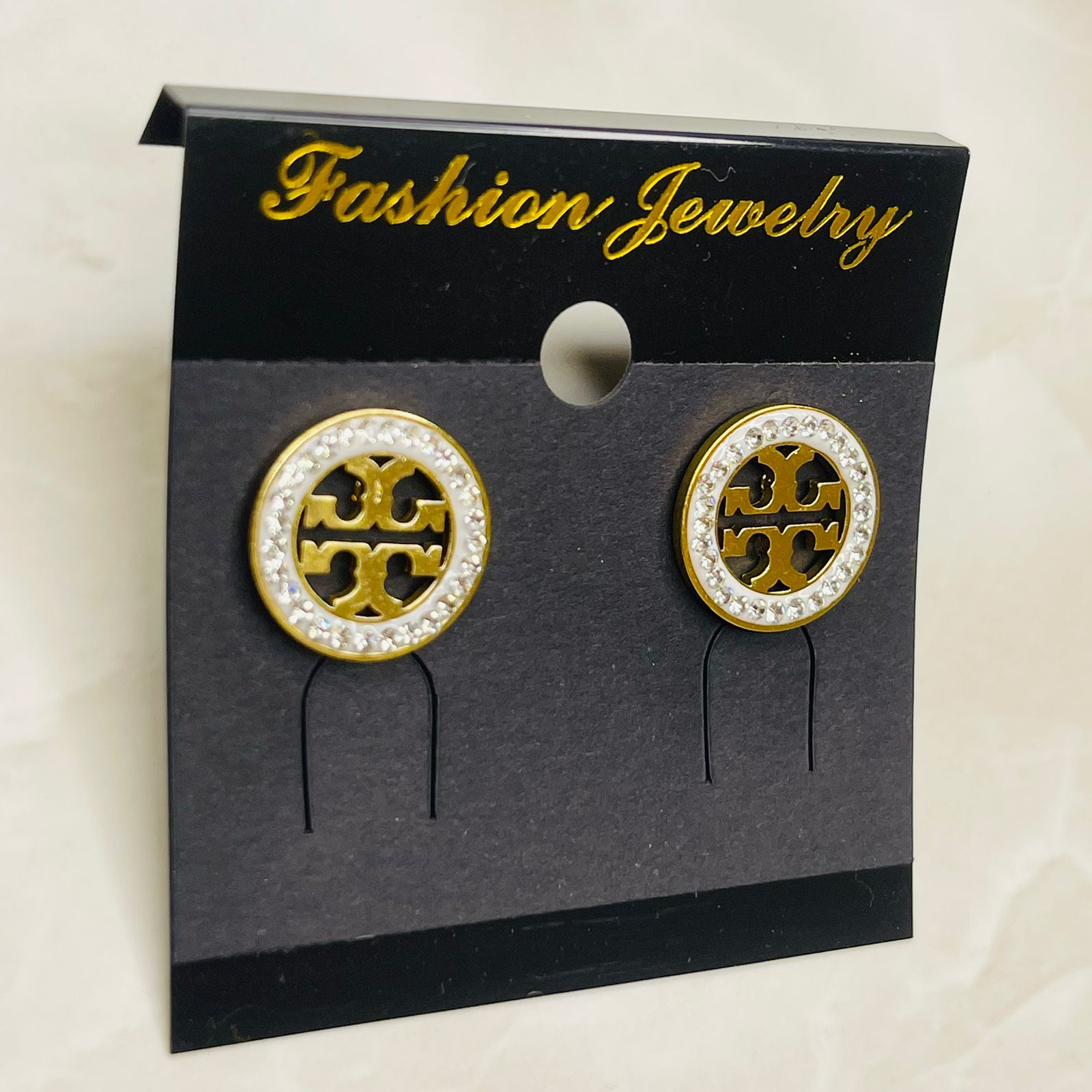 Royal Circle Luxe Stud Earrings