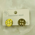 Golden Aura Stud Earrings