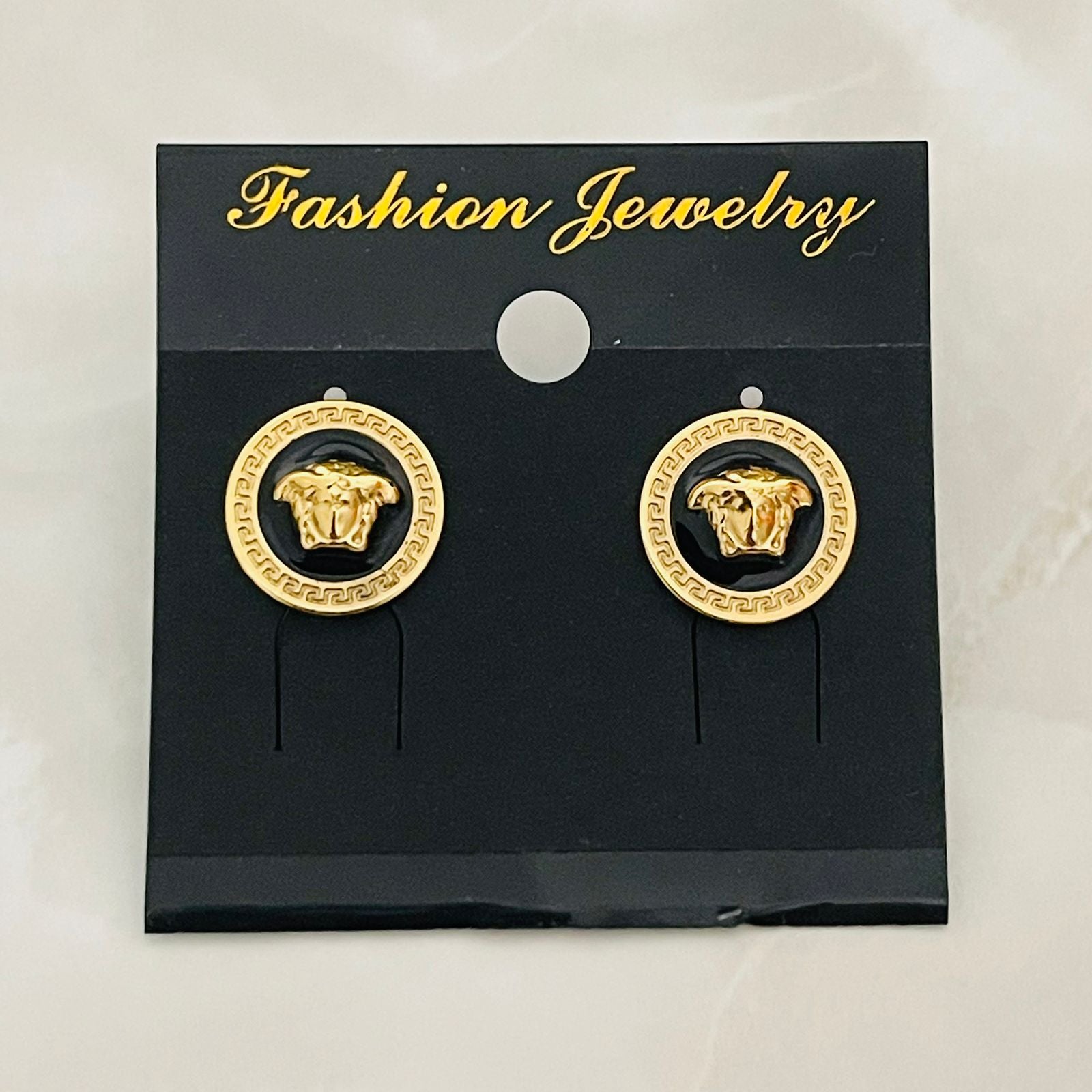 Medusa Coin Stud Earring