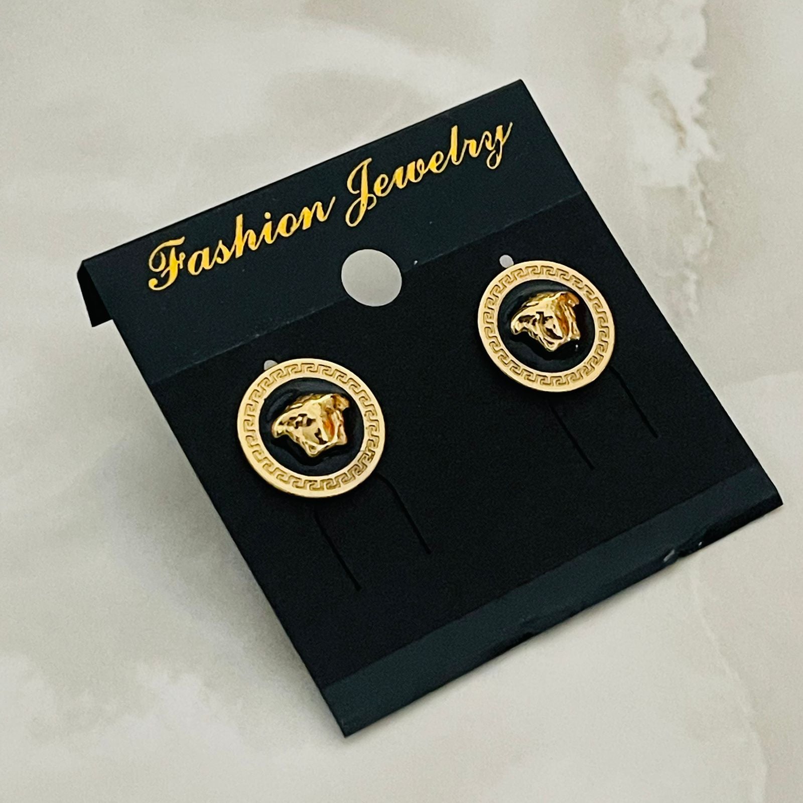 Medusa Coin Stud Earring