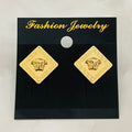 Crystal Square Luxe Studs)