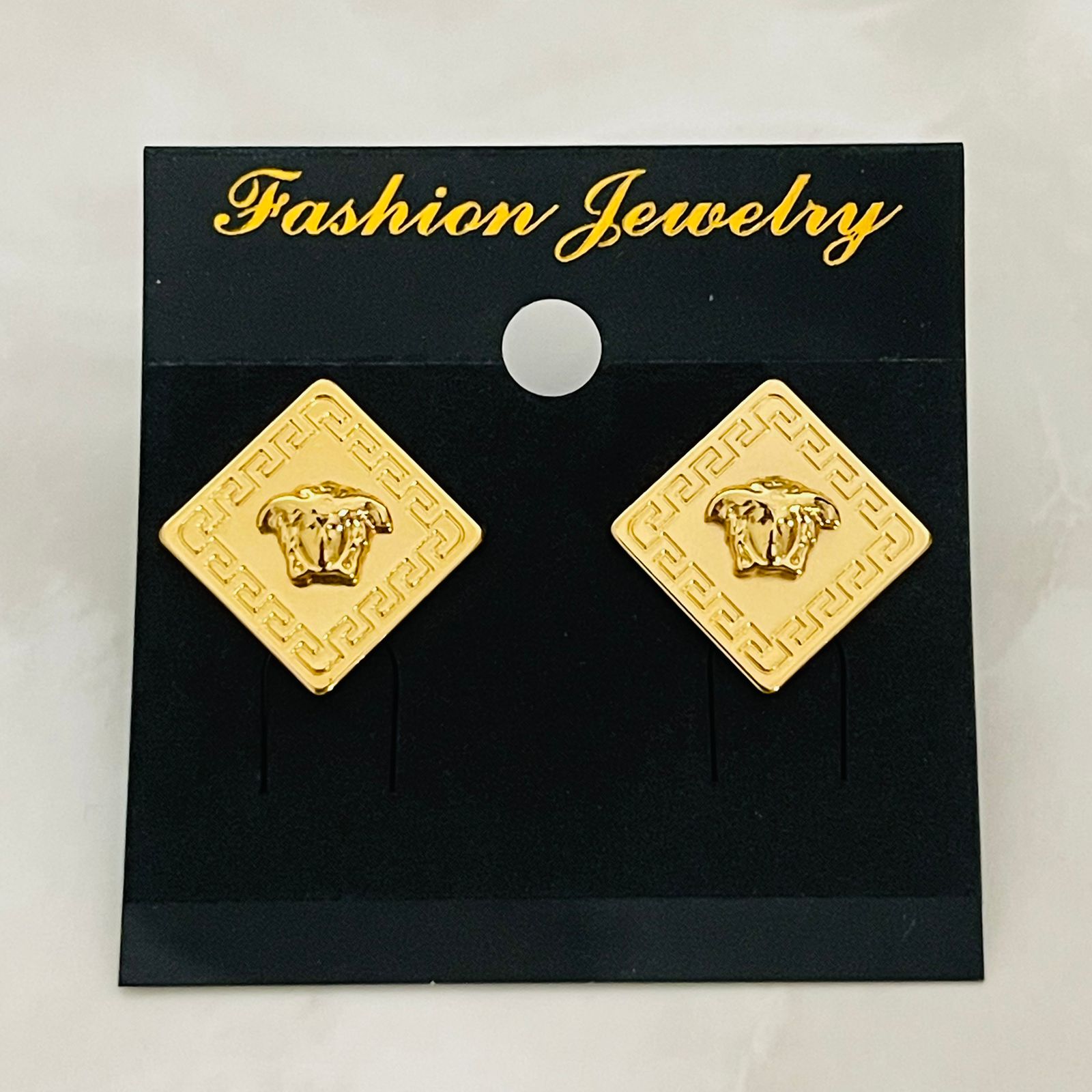 Crystal Square Luxe Studs)