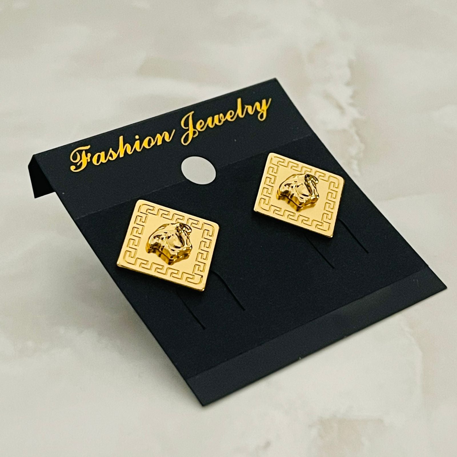 Crystal Square Luxe Studs)