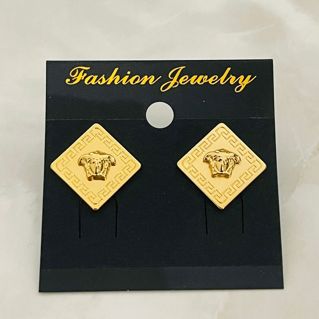 Crystal Square Luxe Studs)