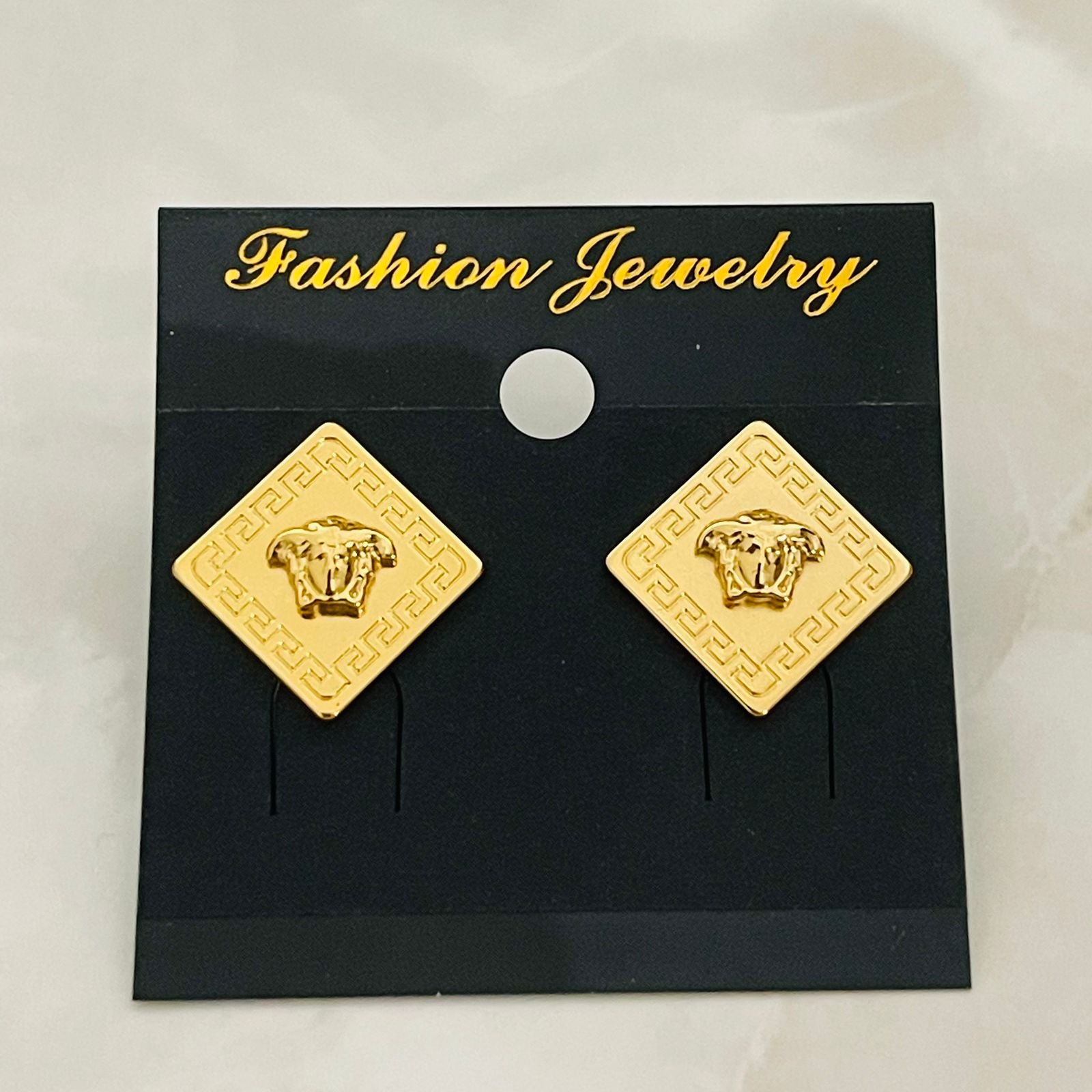 Crystal Square Luxe Studs)