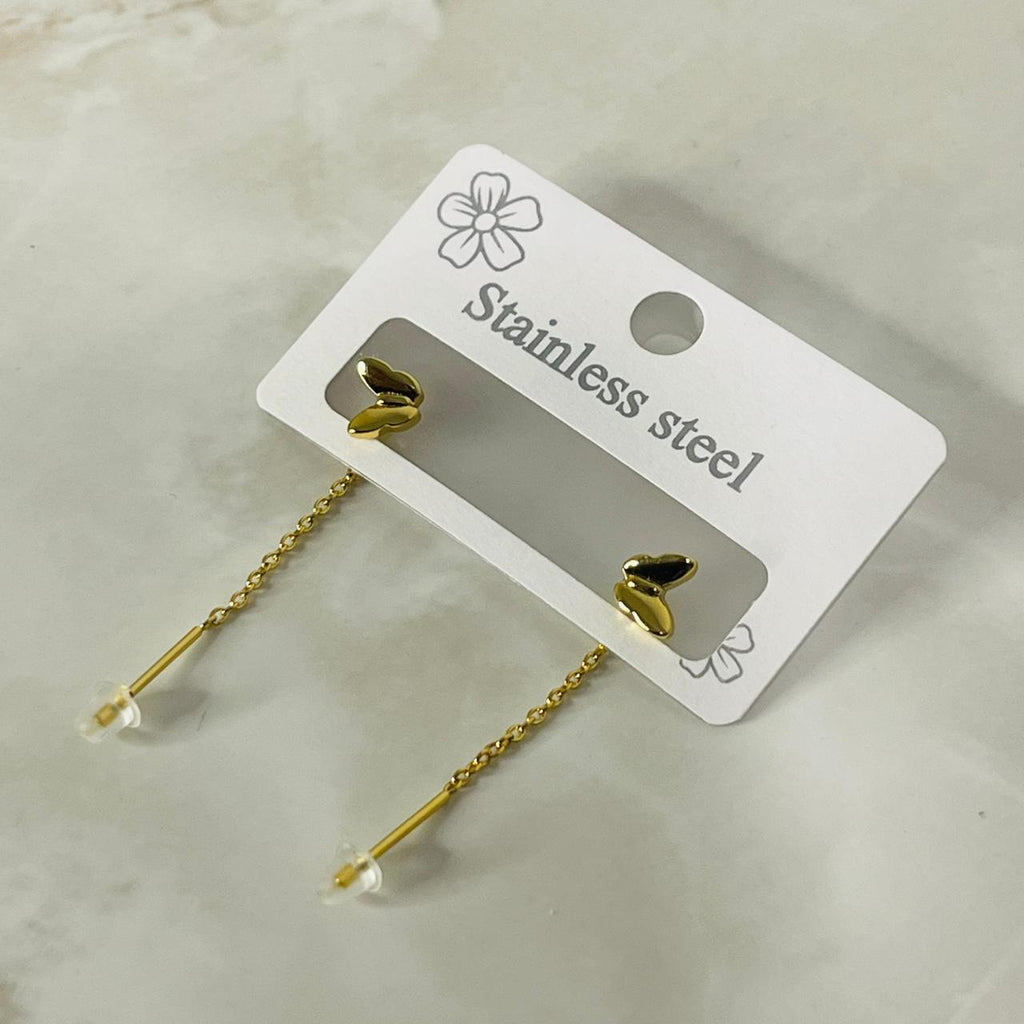 Dual Heart Chain Drops)