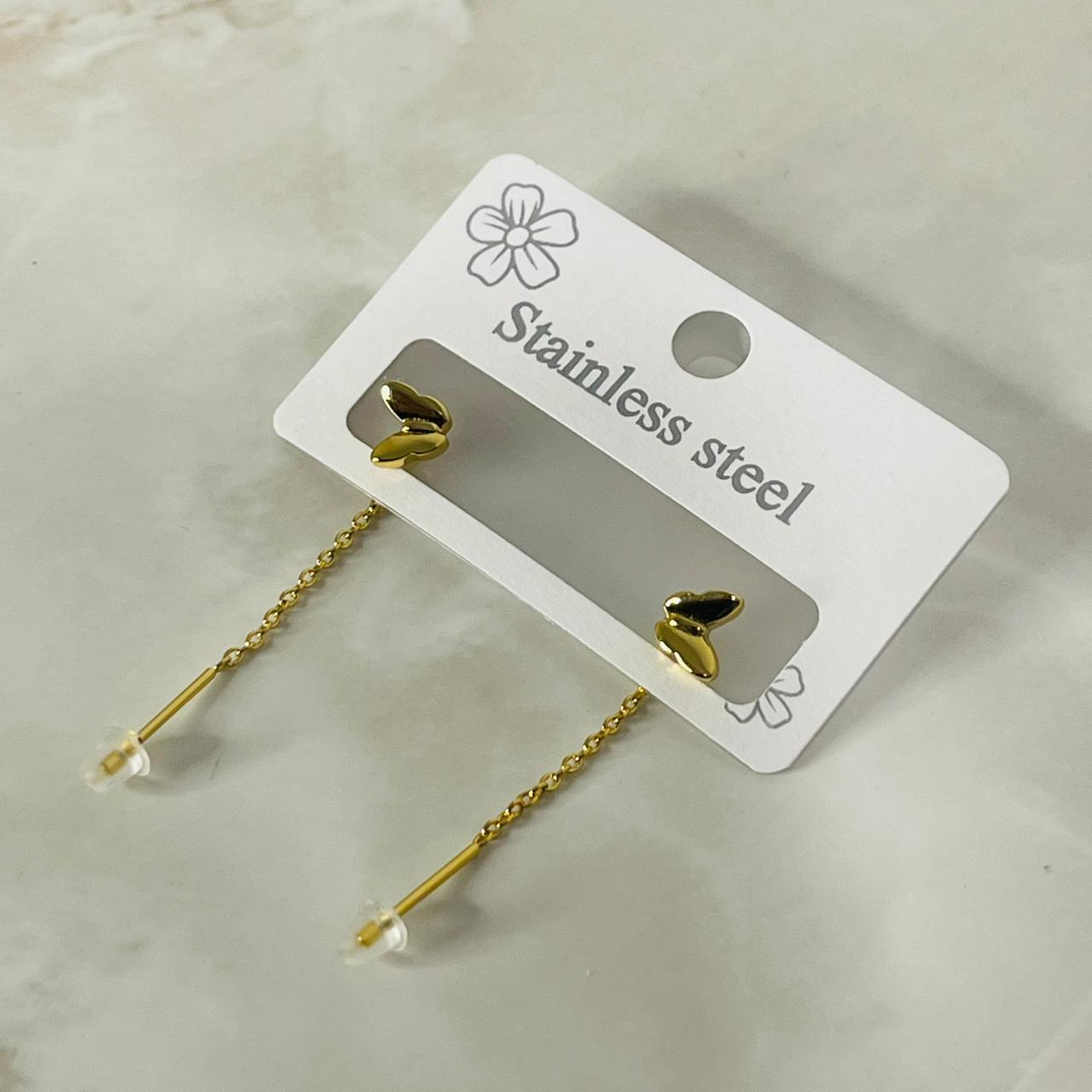 Dual Heart Chain Drops)